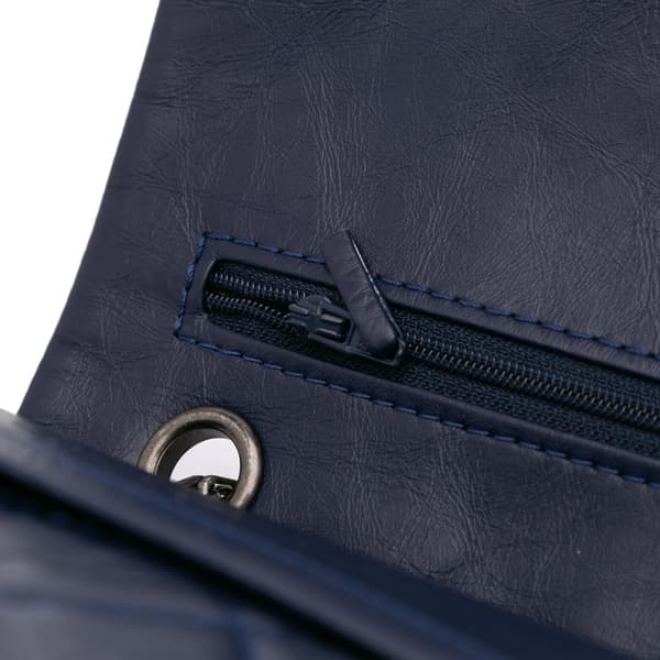 Pre-owned Chanel Reissue 2.55 Aged Calfskin Double Flap 226 Blue
