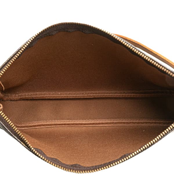 Pre-owned Louis Vuitton Monogram Pochette Accessoires Brown