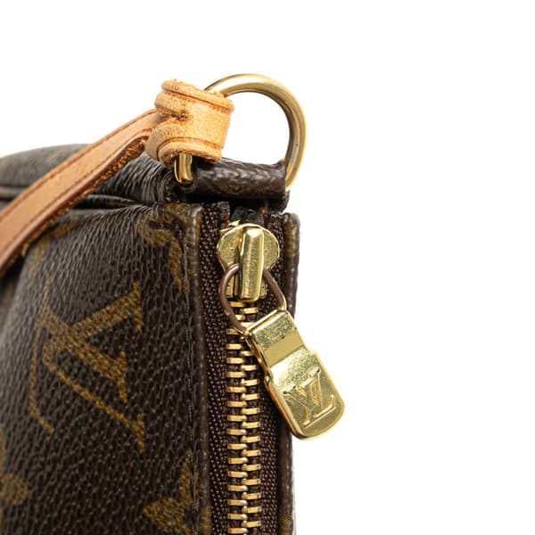Pre-owned Louis Vuitton Monogram Pochette Accessoires Brown