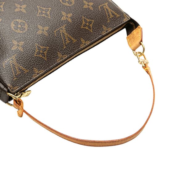 Pre-owned Louis Vuitton Monogram Pochette Accessoires Brown