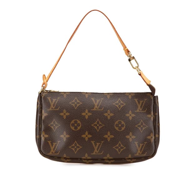 Pre-owned Louis Vuitton Monogram Pochette Accessoires Brown
