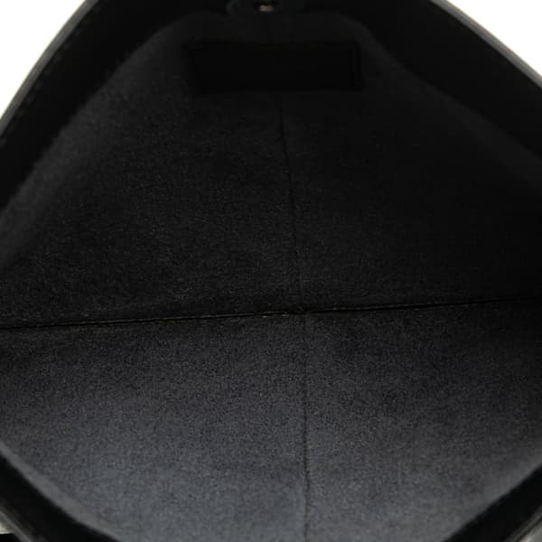 Pre-owned Louis Vuitton Epi Demi Lune Pochette Black
