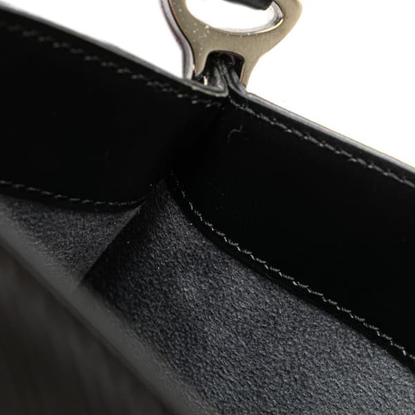 Pre-owned Louis Vuitton Epi Demi Lune Pochette Black