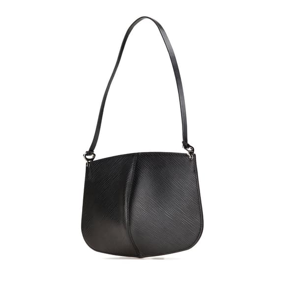 Pre-owned Louis Vuitton Epi Demi Lune Pochette Black