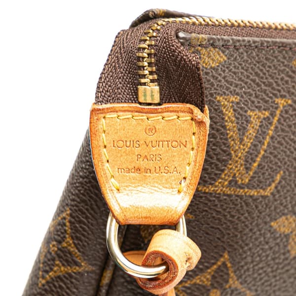 Pre-owned Louis Vuitton Monogram Pochette Accessoires Brown