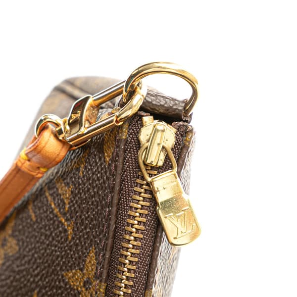 Pre-owned Louis Vuitton Monogram Pochette Accessoires Brown