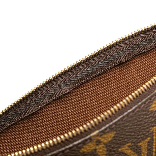 Pre-owned Louis Vuitton Monogram Pochette Accessoires Brown