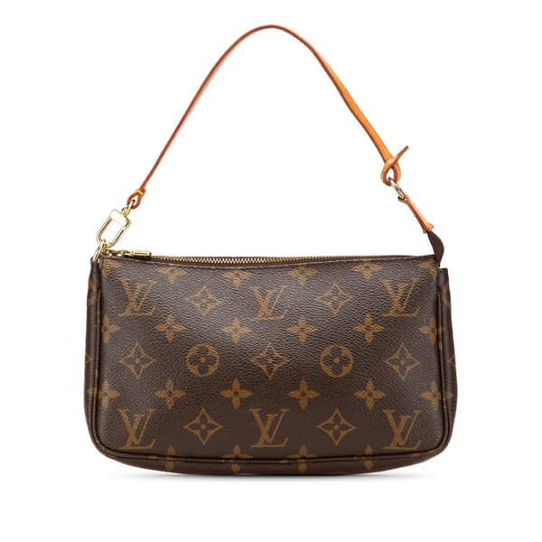 Pre-owned Louis Vuitton Monogram Pochette Accessoires Brown