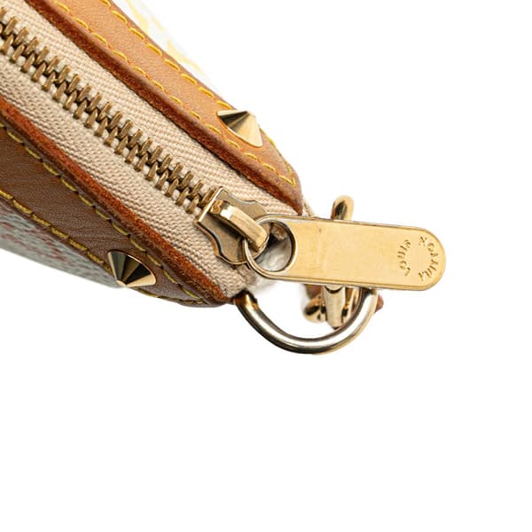Pre-owned Louis Vuitton Monogram Multicolore Pochette Accessoires White