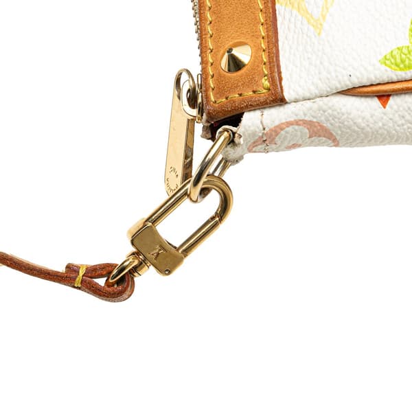 Pre-owned Louis Vuitton Monogram Multicolore Pochette Accessoires White