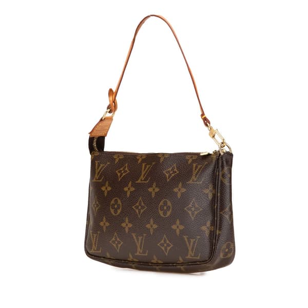 Pre-owned Louis Vuitton Monogram Pochette Accessoires Brown