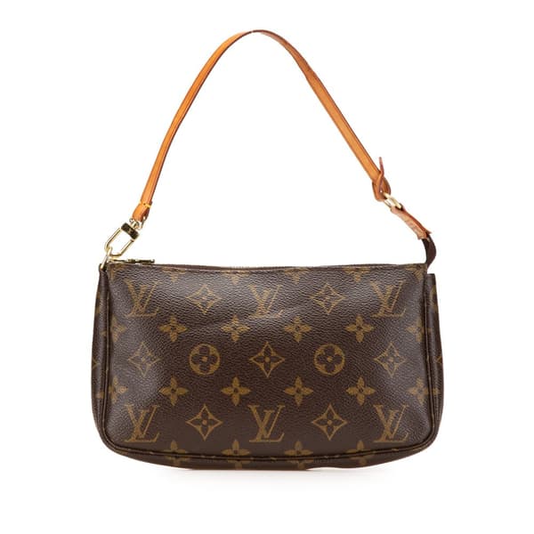 Pre-owned Louis Vuitton Monogram Pochette Accessoires Brown