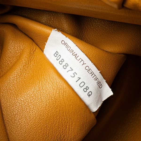 Pre-owned Bottega Veneta Lambskin Chain Pouch Yellow