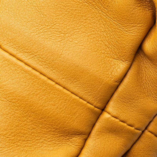 Pre-owned Bottega Veneta Lambskin Chain Pouch Yellow
