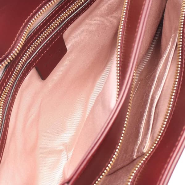 Pre-owned Gucci Large Leather Arli Shoulder Bag Red