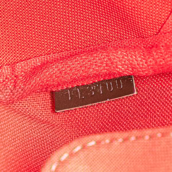 Pre-owned Louis Vuitton Damier Ebene Rivington GM Brown