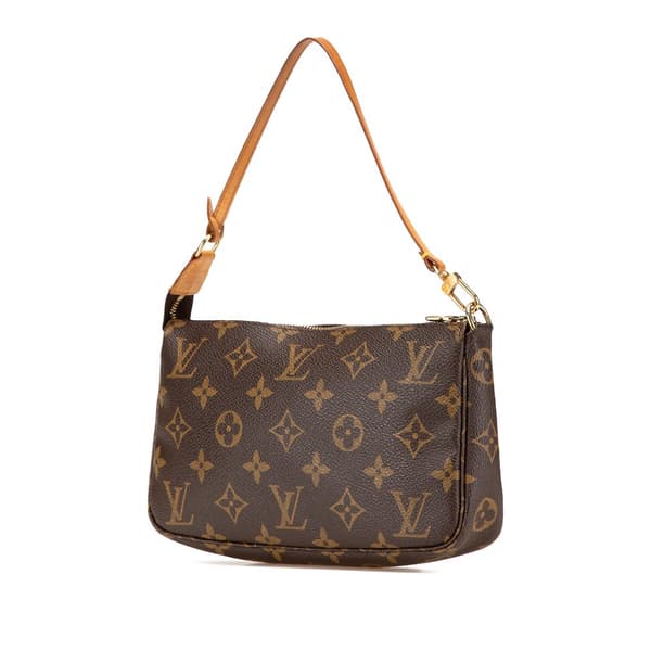 Pre-owned Louis Vuitton Monogram Pochette Accessoires Brown