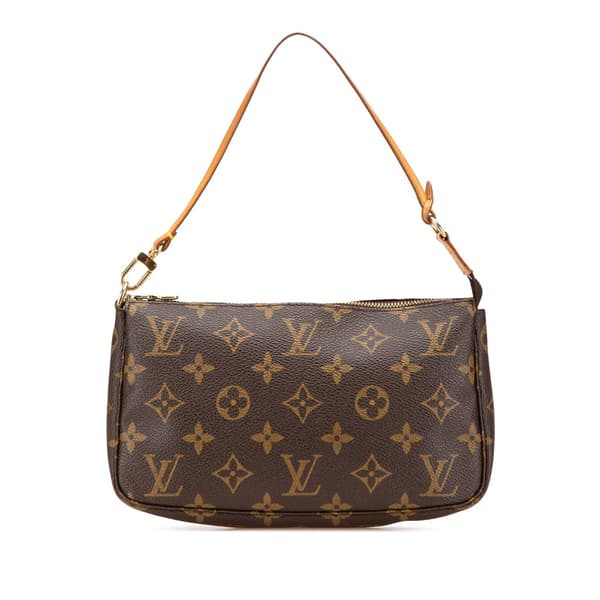 Pre-owned Louis Vuitton Monogram Pochette Accessoires Brown
