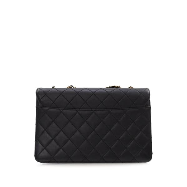 Pre-owned Chanel Large Sheepskin Beauty Lock Flap Black