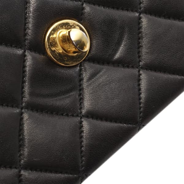 Pre-owned Chanel Small Quilted Lambskin CC Double Flap Black