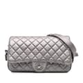 Pikkukuva 1 / 10: Pre-owned Chanel Medium Metallic Quilted Caviar Casual Rock Flap Gray