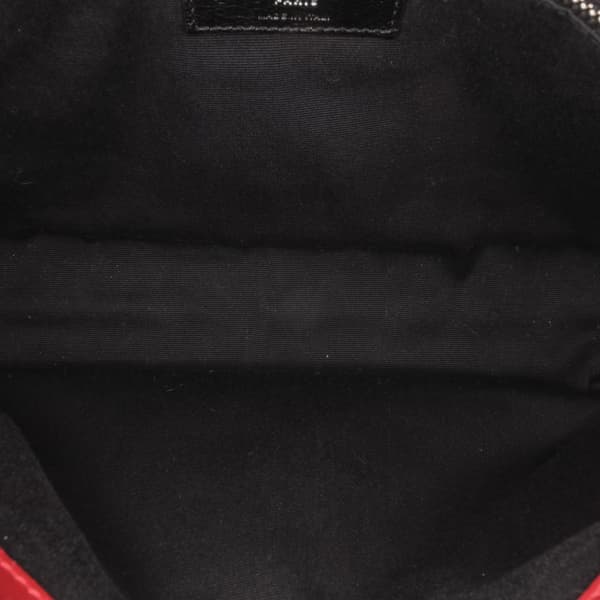 Pre-owned Saint Laurent Medium Leather Monogram Matelasse LouLou Bag Red