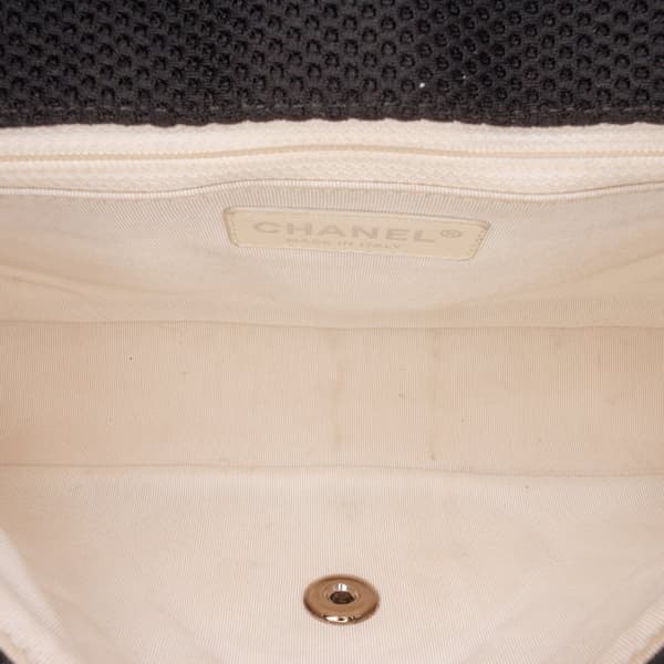 Pre-owned Chanel Medium Classic Mesh Single Flap Black