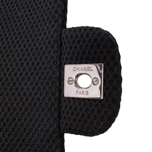 Pre-owned Chanel Medium Classic Mesh Single Flap Black
