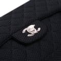 Miniatyrbild 8 av 10: Pre-owned Chanel Medium Classic Mesh Single Flap Black