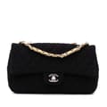 Miniatyrbild 1 av 10: Pre-owned Chanel Medium Classic Mesh Single Flap Black
