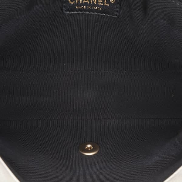 Pre-owned Chanel Medium Bicolor Calfskin Graphic Flap Black