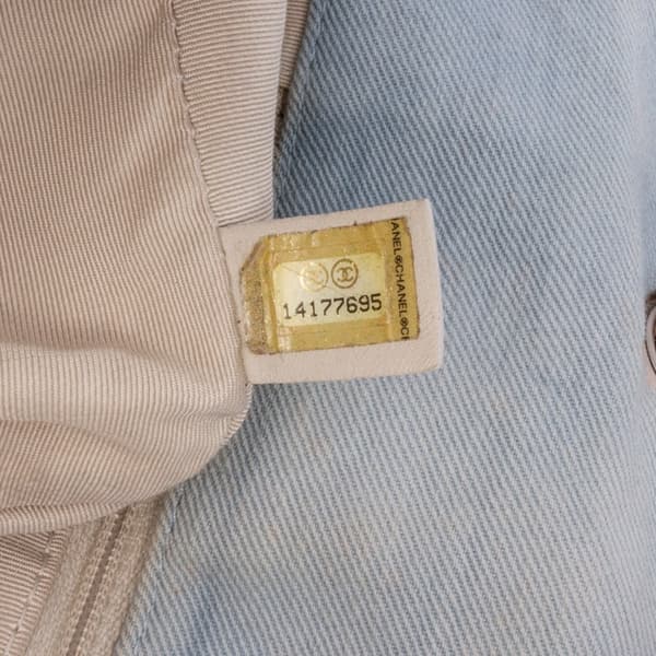 Pre-owned Chanel Jumbo Denim Canebiers Net Flap Blue