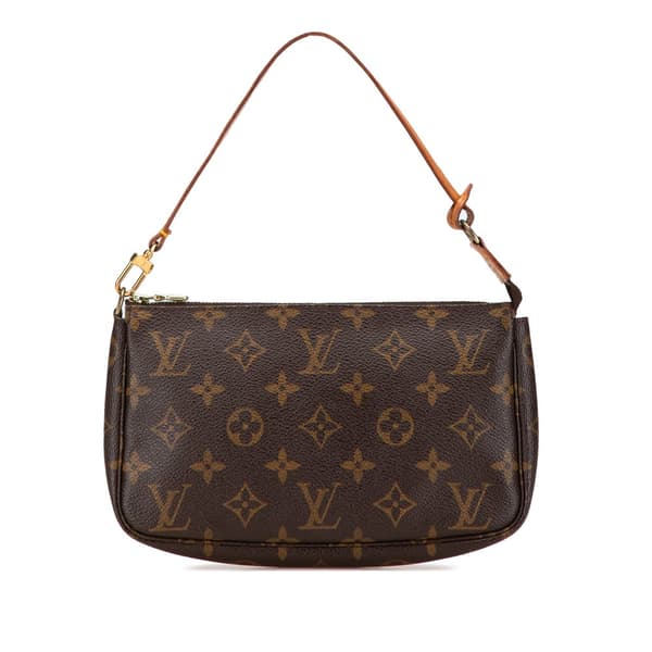 Pre-owned Louis Vuitton Monogram Pochette Accessoires Brown