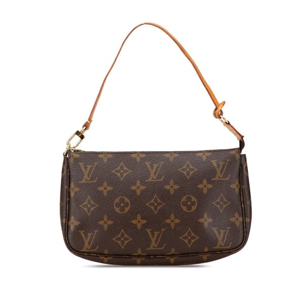 Pre-owned Louis Vuitton Monogram Pochette Accessoires Brown