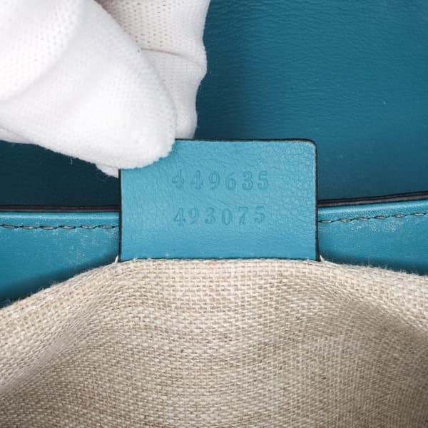 Pre-owned Gucci Medium Microguccissima Emily Shoulder Bag Blue