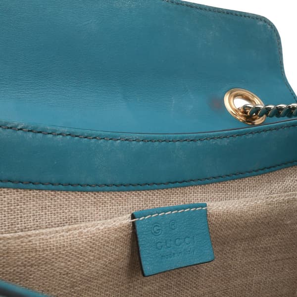 Pre-owned Gucci Medium Microguccissima Emily Shoulder Bag Blue