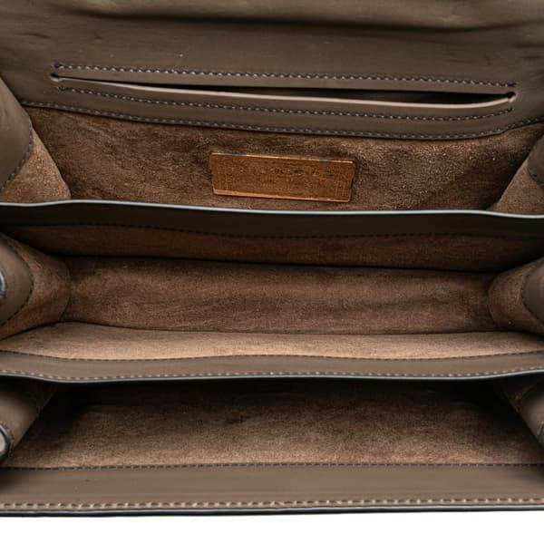 Pre-owned Bottega Veneta French Calf City Knot Shoulder Bag Brown