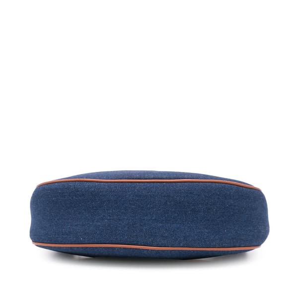 Pre-owned Celine Denim Ava Shoulder Bag Blue