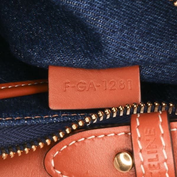 Pre-owned Celine Denim Ava Shoulder Bag Blue