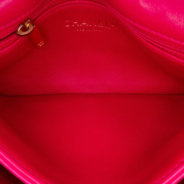 Pre-owned Chanel Small Quilted Lambskin On And On Chain Flap Pink