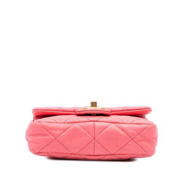 Pre-owned Chanel Mini Quilted Lambskin Funky Town Flap Pink