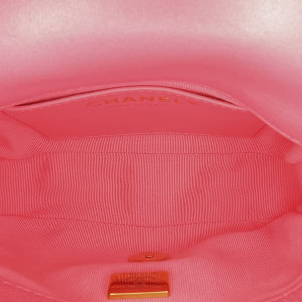 Pre-owned Chanel Mini Quilted Lambskin Funky Town Flap Pink