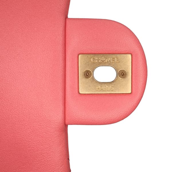 Pre-owned Chanel Mini Quilted Lambskin Funky Town Flap Pink