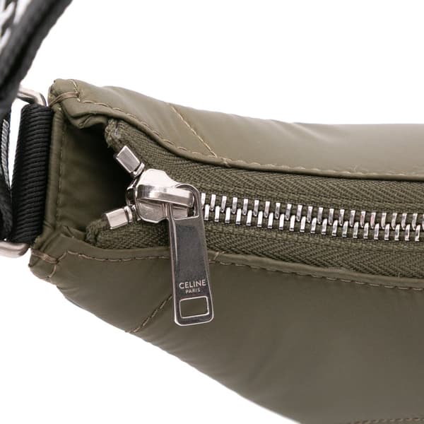Pre-owned Celine Nylon Ava Shoulder Bag Green