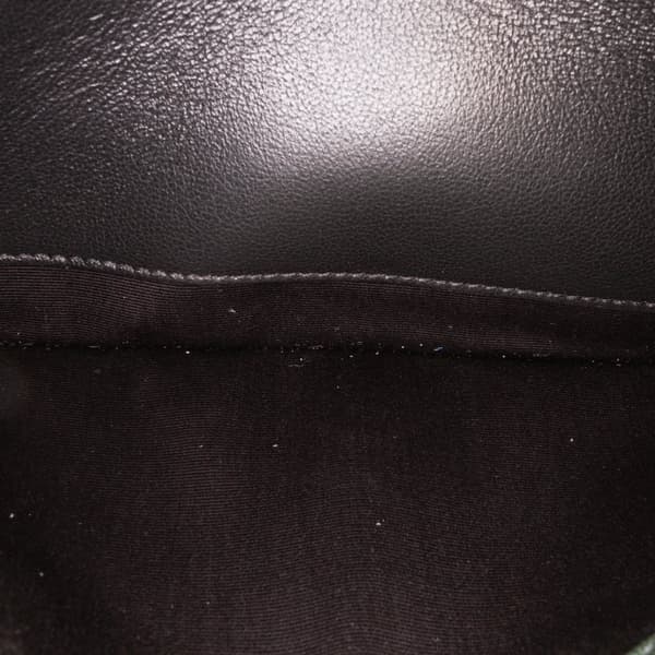 Pre-owned Saint Laurent Small Quilted Lambskin Becky Chain Shoulder Bag Green