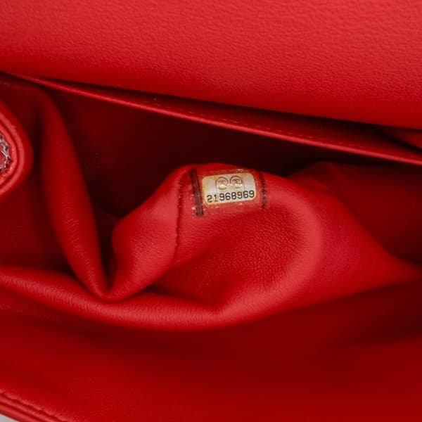 Pre-owned Chanel Jumbo Classic Patent Double Flap Red
