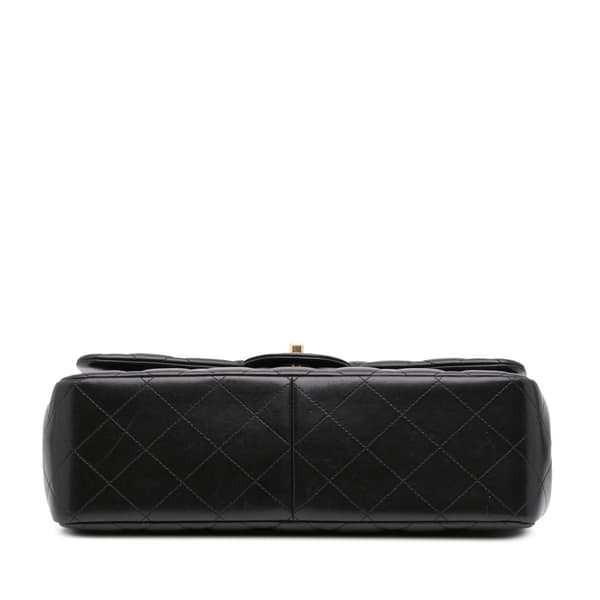 Pre-owned Chanel Jumbo Classic Lambskin Double Flap Black
