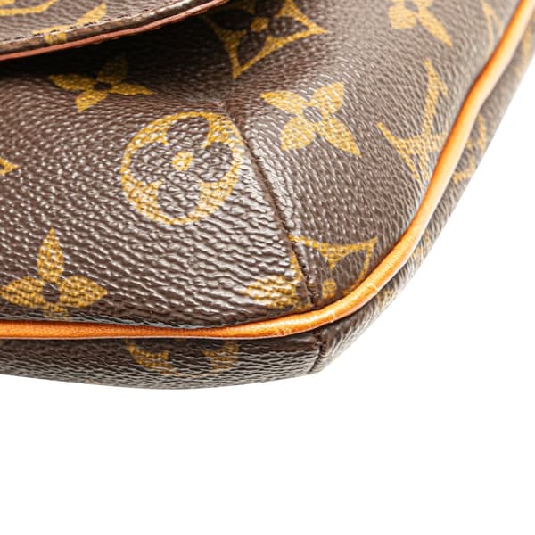 Pre-owned Louis Vuitton Monogram Musette Salsa Short Strap Brown