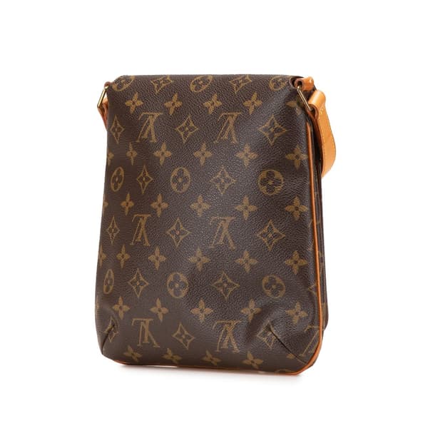 Pre-owned Louis Vuitton Monogram Musette Salsa Short Strap Brown