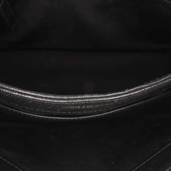 Pre-owned Saint Laurent Mini Quilted Lambskin Becky Chain Bag Black